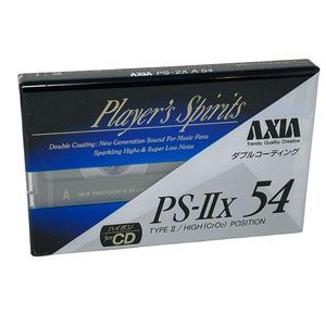Retro Japanese Blank Audio Cassette Tape Axia Player Spirits‎ PS-IIx 54